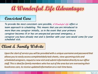 A Wonderful Life Company Information