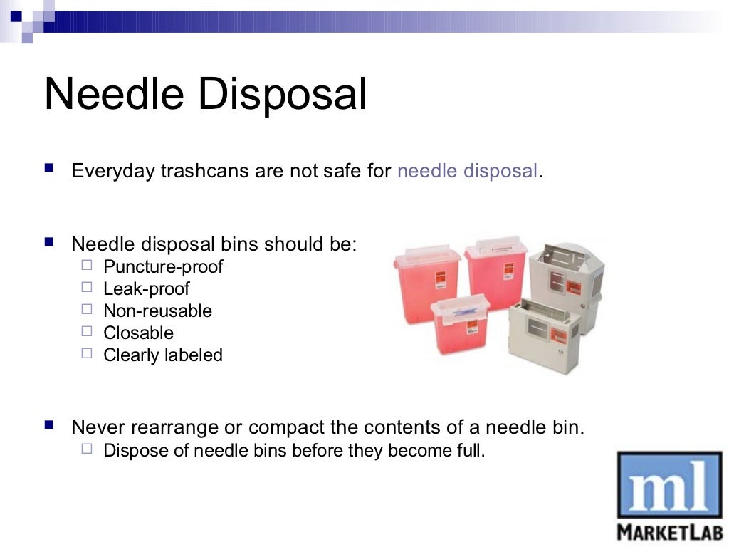 Needlestick Injuries A guide for safe needle handling