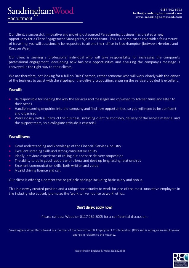 client engagement manager