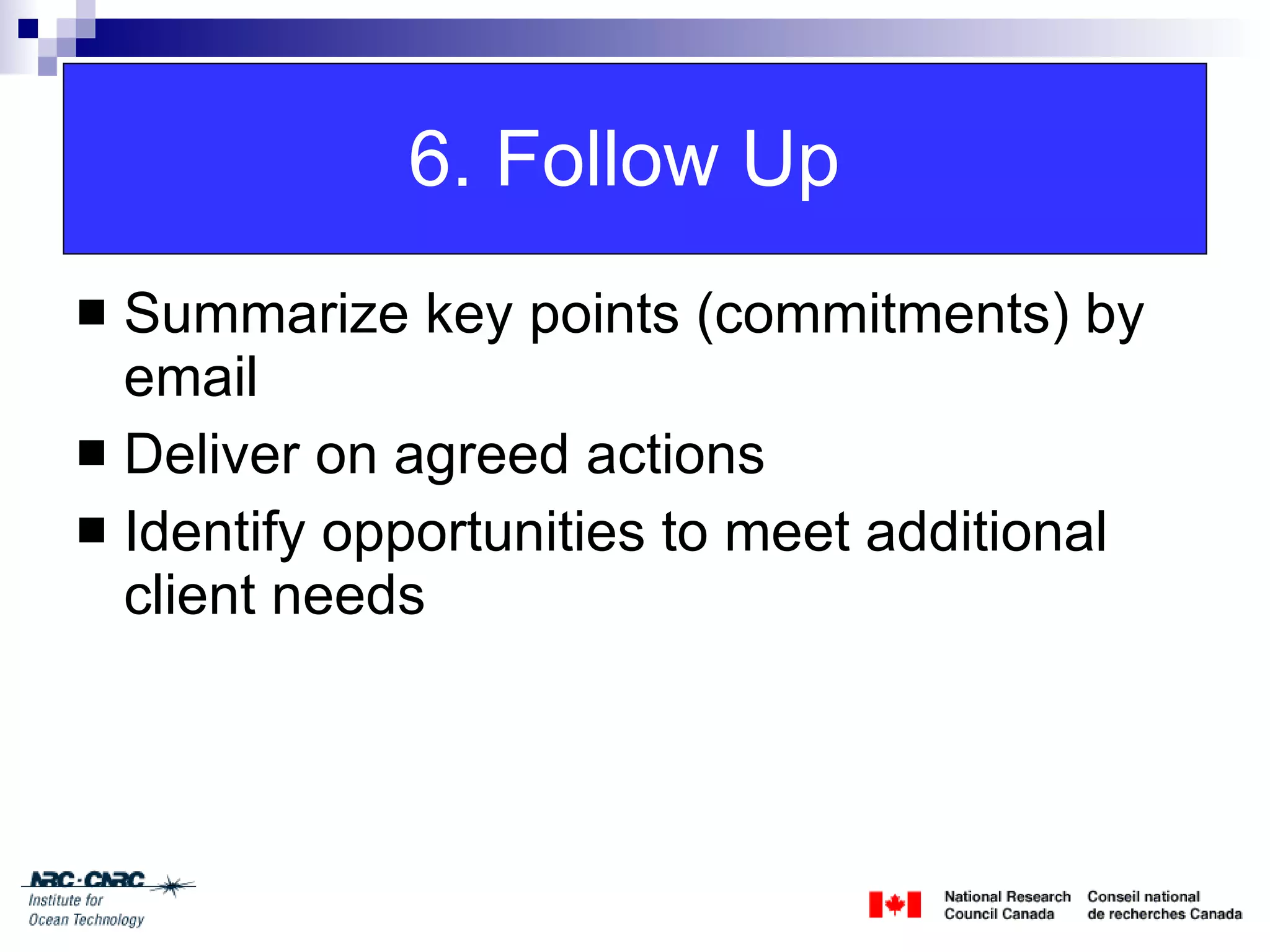 Client Engagement Session