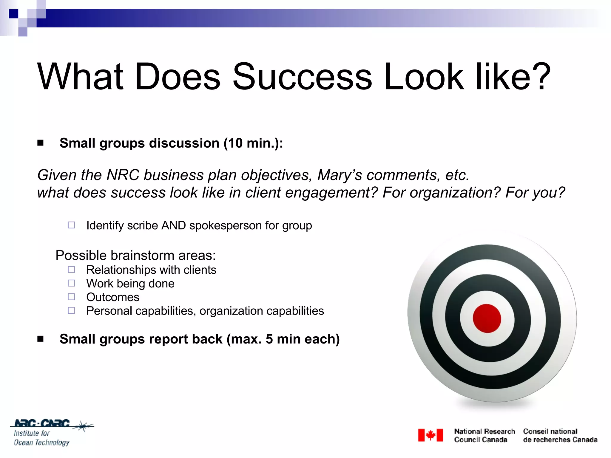 Client Engagement Session