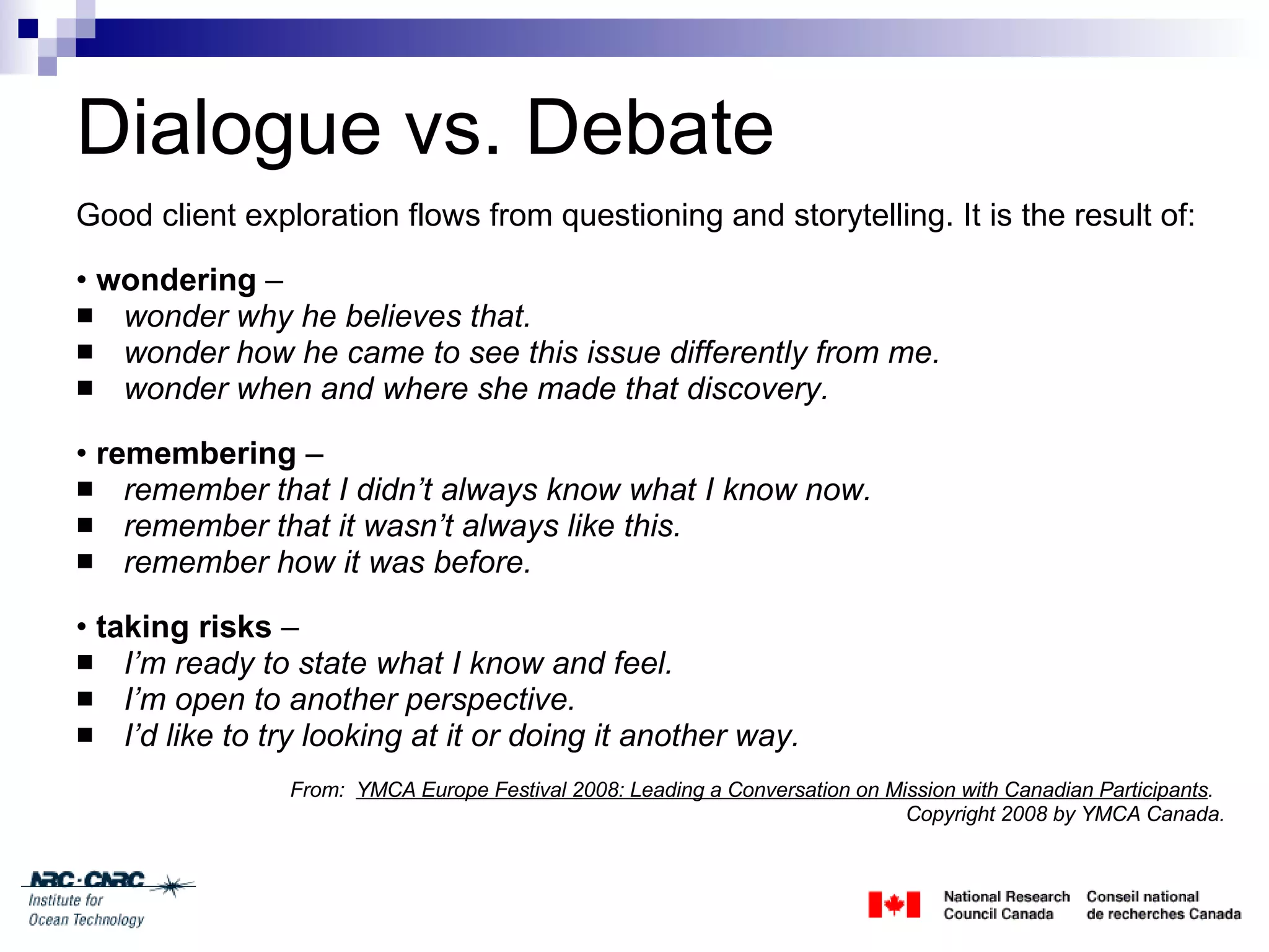 Client Engagement Session