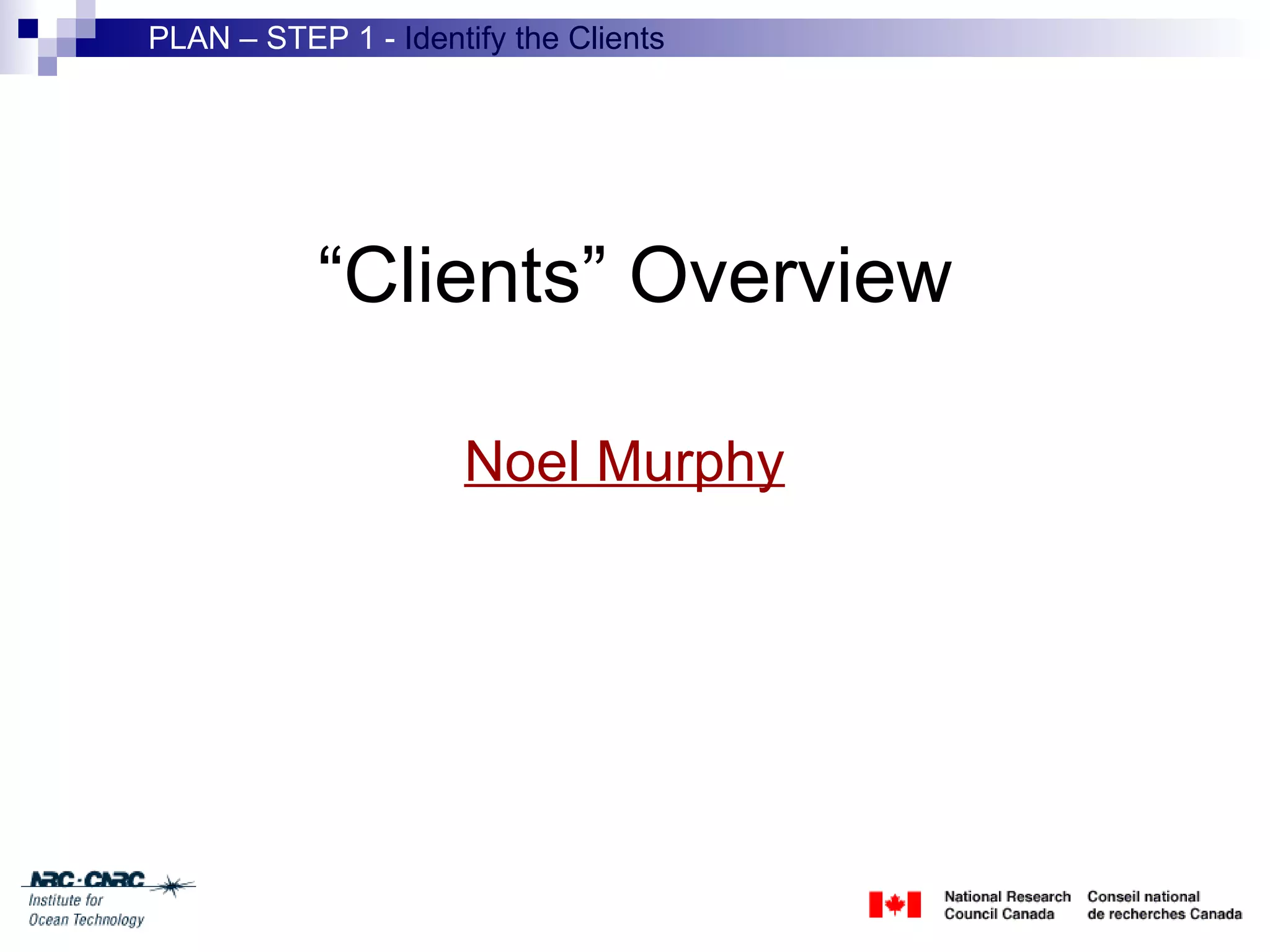 Client Engagement Session