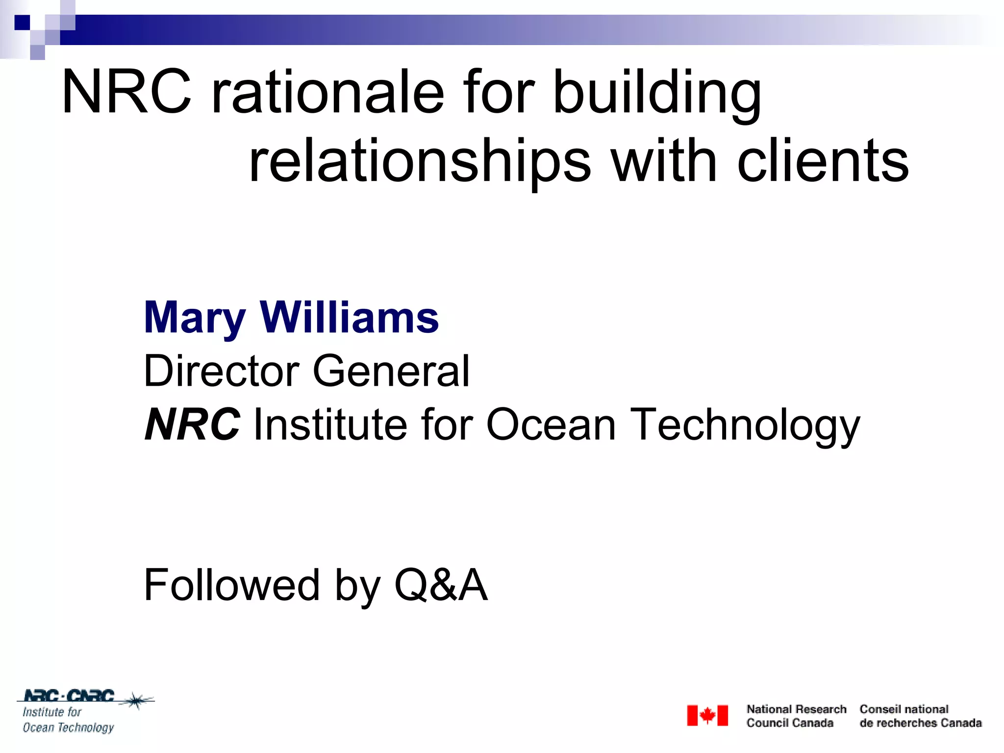 Client Engagement Session