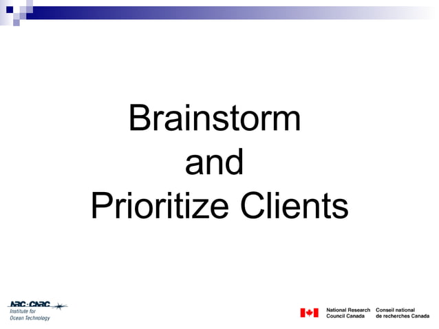 Client Engagement Session | PPT