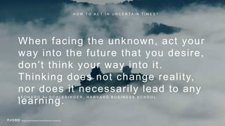 Strategy Prototyping
The Evolution of Strategy
Agile isn’t just for development and
design anymore. Organizations have
begun to realize that it can also be
applied to a traditionally slow function:
strategy.
Tim Leberecht, Strategy artist and Ted speaker
 