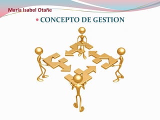 Maria Isabel Otañe
CONCEPTO DE GESTION