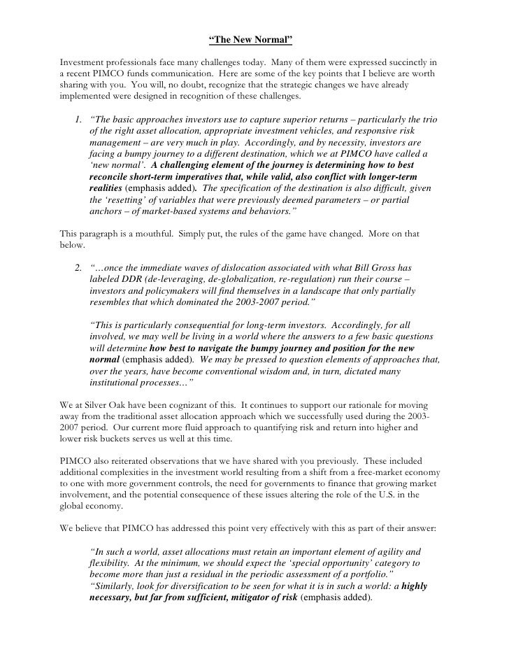 client letter market strategy update 061609 update letter