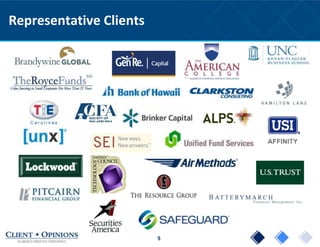 5
Representative Clients
 