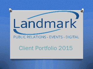 Client Portfolio 2015
 