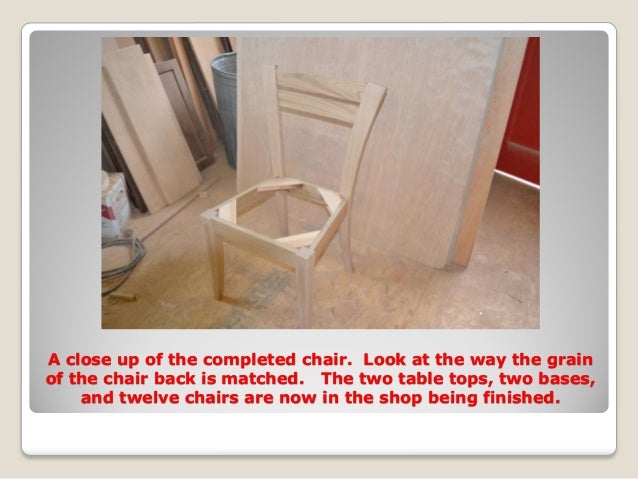 How 2 tables and 12 chairs were created