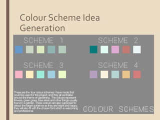 Colour Scheme Idea
Generation
 