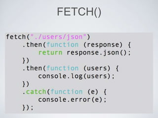 FETCH()
 