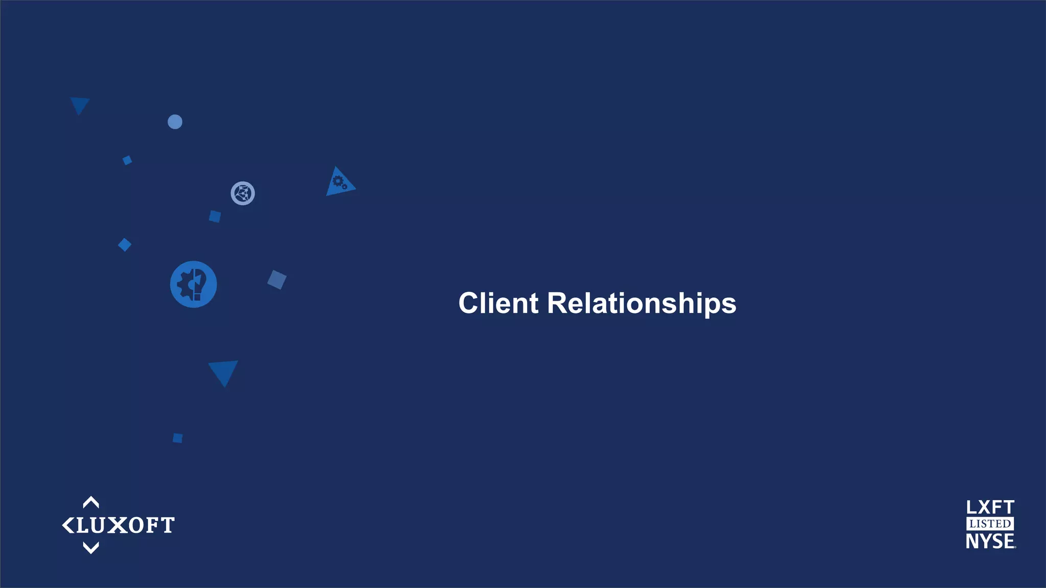 www.luxoft.com
Client Relationships