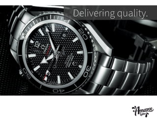 Delivering quality.

 