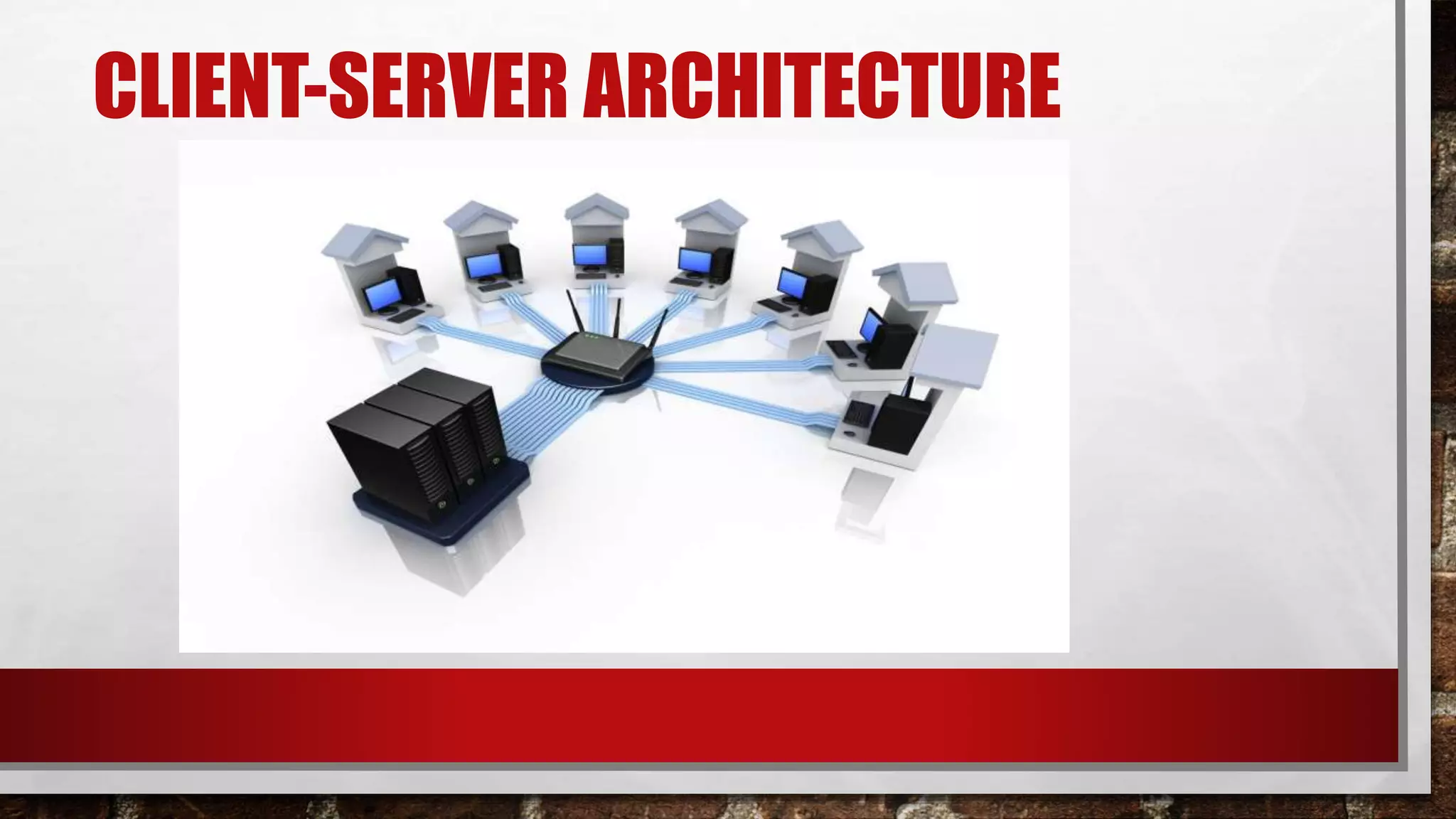CLIENT-SERVER ARCHITECTURE