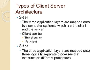 Client server architecture | PPT