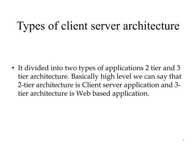 Client Server Architecture in Software engineering | PPT