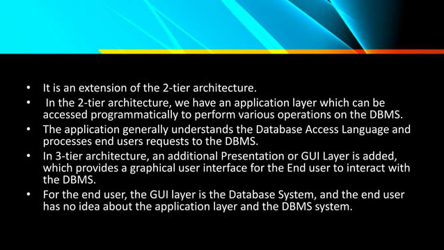Client server architecture | PPTX | Databases | Computer Software and ...