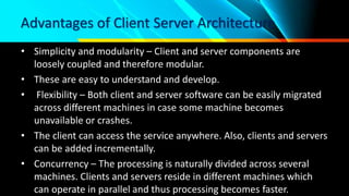 Client server architecture | PPTX