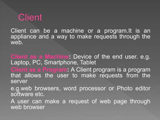 Client server relation | PPTX