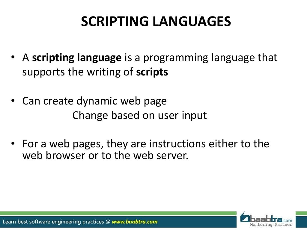 Client & server side scripting