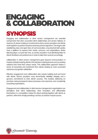 Client Service Management Functions 0001 | PDF