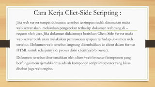 Materi Client Side Programming Dan Server Side | PPTX
