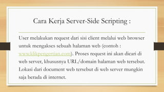 Materi Client Side Programming Dan Server Side | PPTX