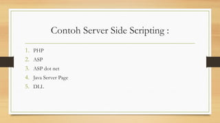 Materi Client Side Programming Dan Server Side | PPTX
