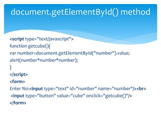 Client side scripting using Javascript | PPT