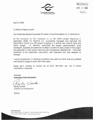 Client/Stakeholder Letters of Recommendation