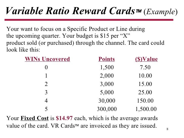 Incentive program to increase sales