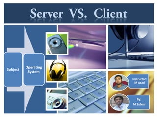 Instructor:
M Asad
By:
M Zubair
Subject
Operating
System
 