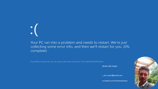 c_den_heyer@hotmail.com
nz.linkedin.com/in/clintondenheyer
clinton den heyer
 