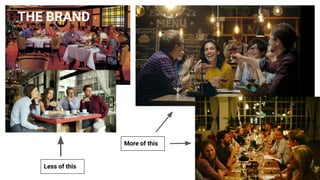 Less of this
More of this
THE BRAND
 