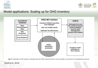 Modeling GHG emissions and carbon sequestration