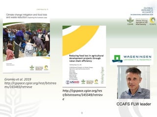 CLIFF-GRADS webinar series session 3: Mitigating climate change through reduced food loss and waste.