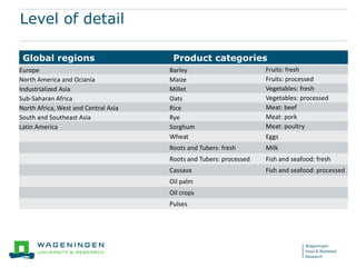 The food loss and waste calculator and how it can be used to mitigate climate change