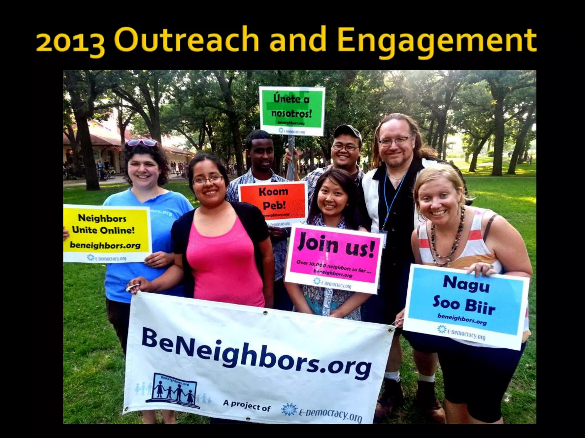  Seward is 55% 
white, 33% 
black (mostly 
East African) 
 Pop 7,308 
 Cedar Riv is 
45% black 
(EA), 37% 
white, 11% 
Asian 
 Pop 8,094 
 