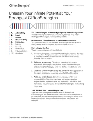 Clifton Strengths - Sean Donnelly