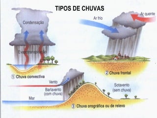 TIPOS DE CHUVAS
 