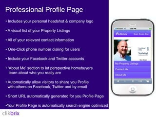 Professional Profile Page  Includes your personal headshot & company logo