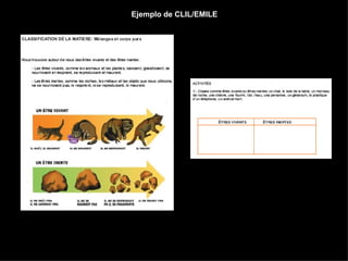 Ejemplo de CLIL/EMILE 