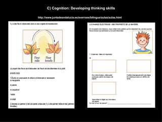 C) Cognition: Developing thinking skills http://www.juntadeandalucia.es/averroes/bilingue/aulas/aulas.html 