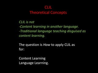 CLIL as a means to revolutionize education: The European Union’s caseCLIL as a concept adopted in 1994 by Marsh, Maljers and Hartiala to describe the method.