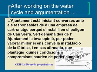 After working on the water
cycle and argumentation ...

Let's CLIL

 