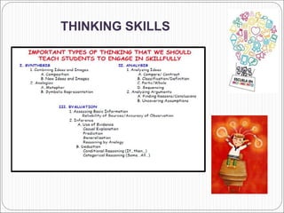 THINKING SKILLS
 