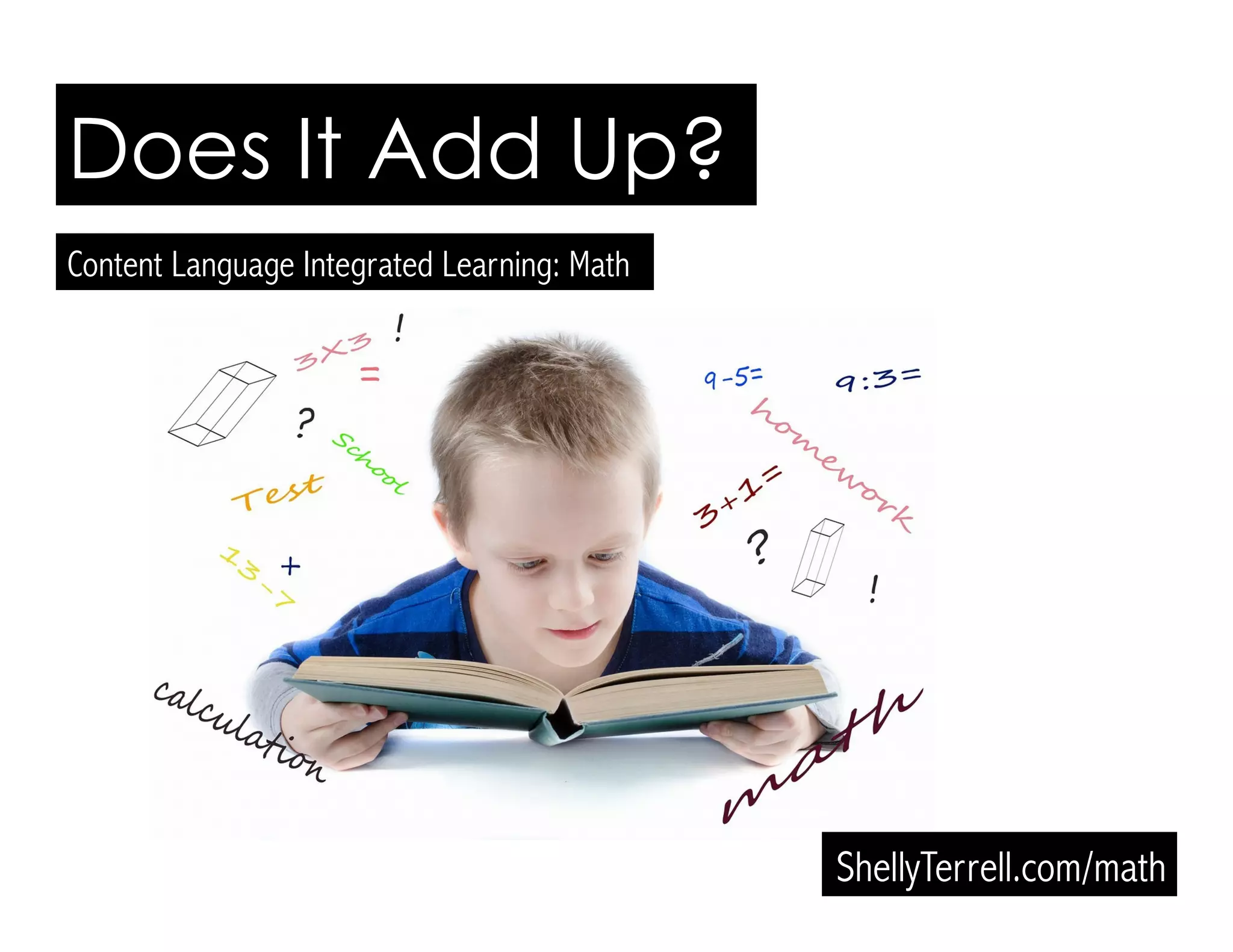Engaging Ways to Teach Math
ShellyTerrell.com/math
It All Adds Up!
 
