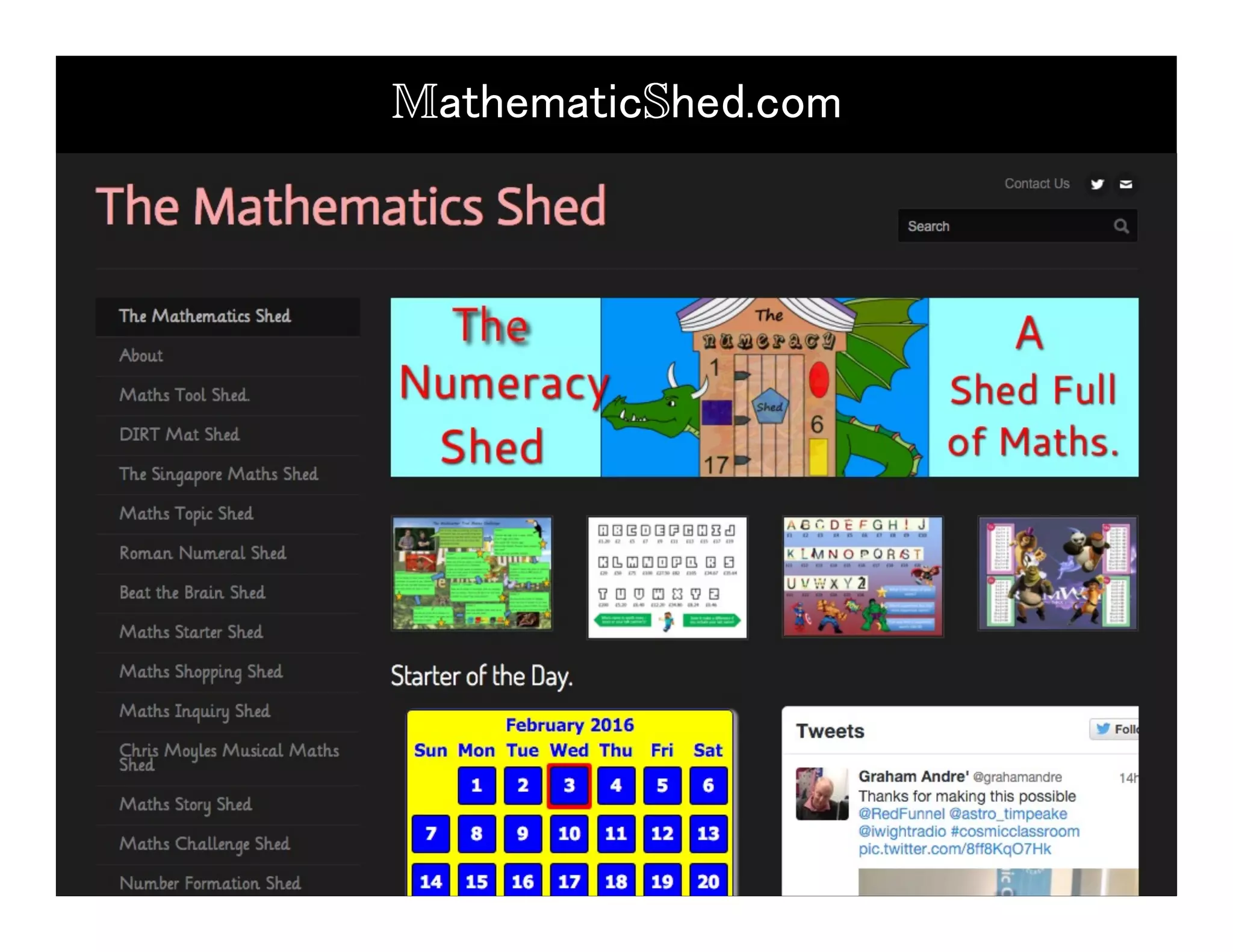 MathematicShed.com!
 